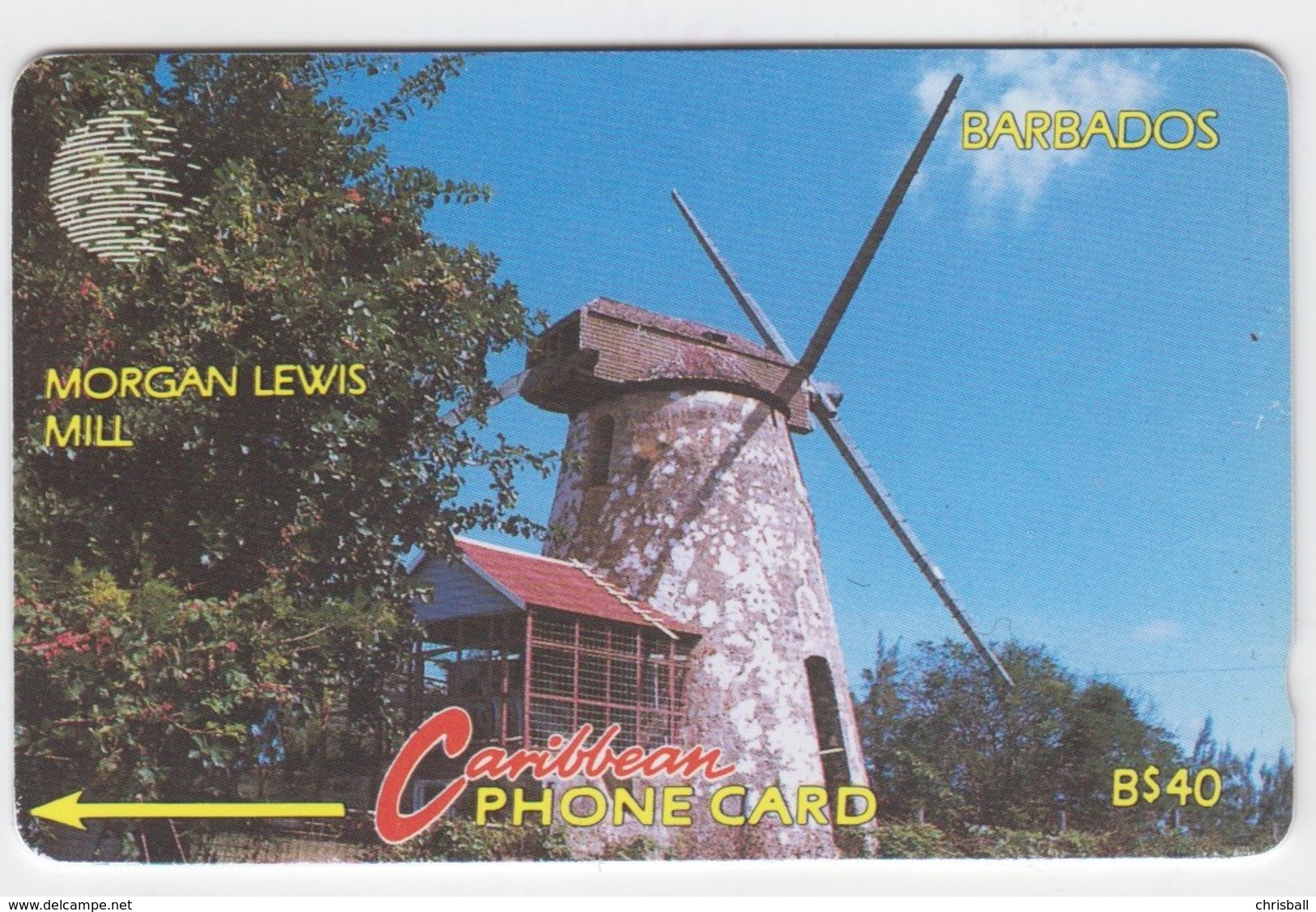 Barbados GPT Phonecard (Fine Used) Code 10CBDC - Barbades