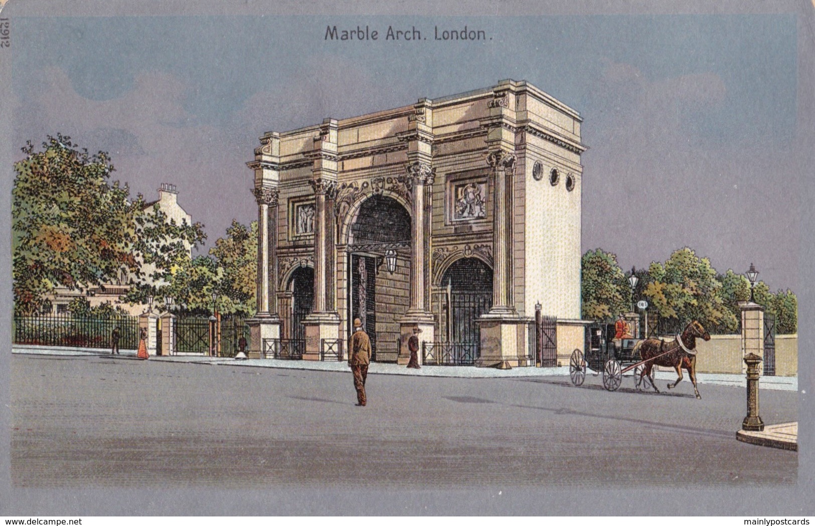 AP66 Marble Arch, London - Metal Effect Postcard - Autres & Non Classés