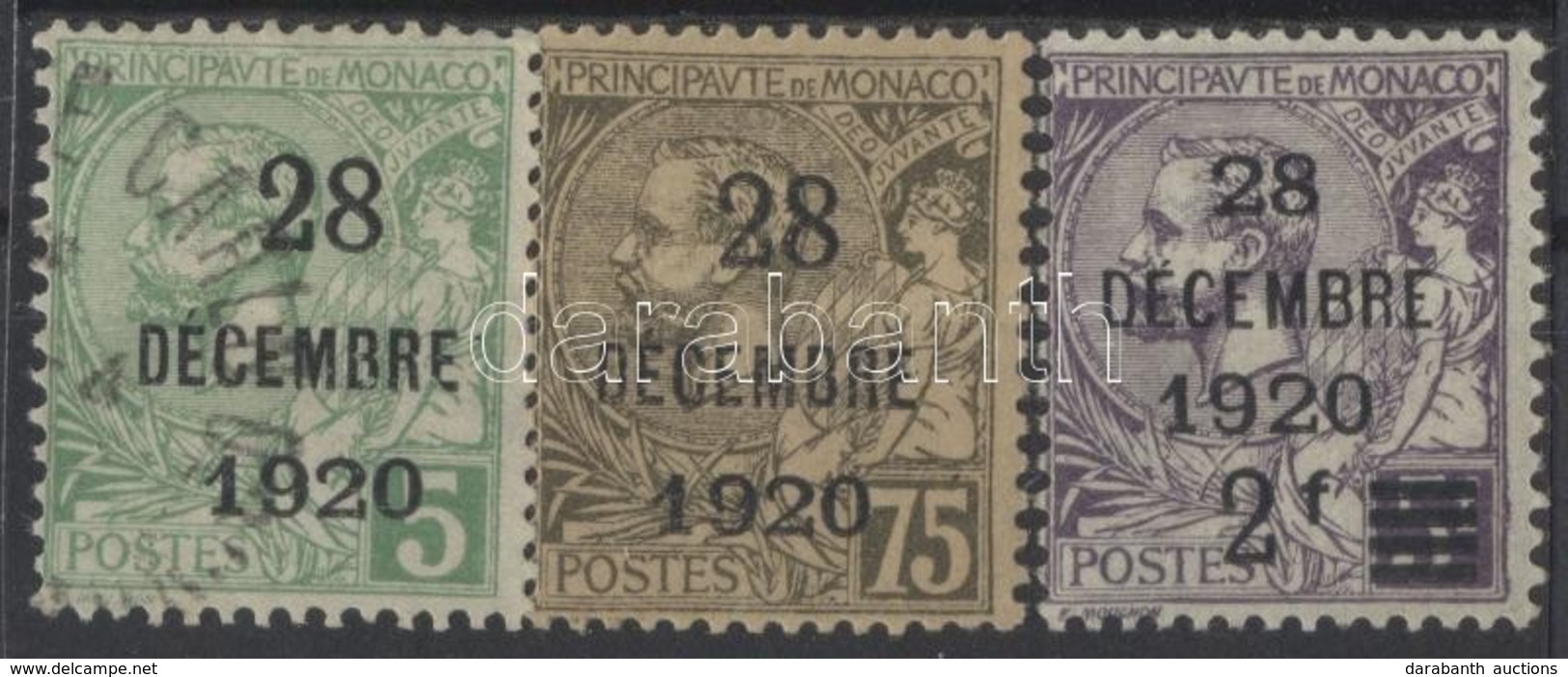 ** O 1921 Mi 46-48 (5C Pecsételt / Used) - Andere & Zonder Classificatie