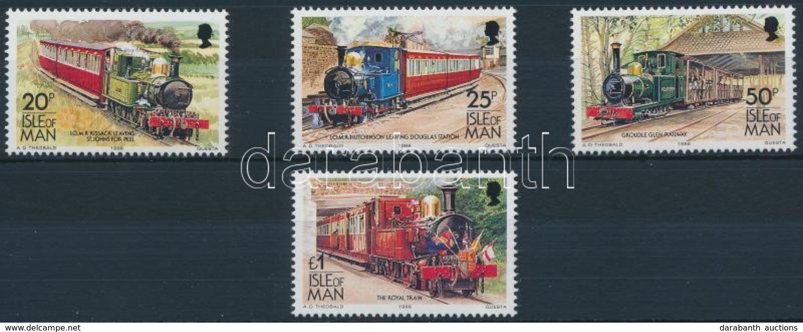 ** 1988 Vasút Sor,
Railway Set
Mi 381-384 - Otros & Sin Clasificación