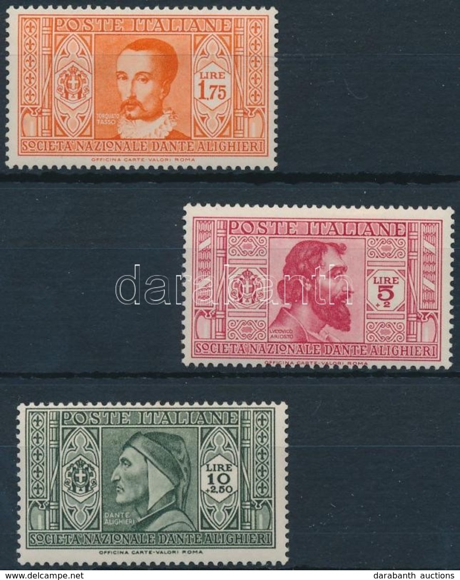 * 1932 Dante Sor 3 értéke Mi 381, 383-384 - Andere & Zonder Classificatie