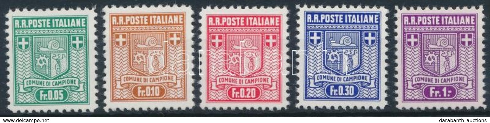 ** Campione Köztársaság 1944 Forgalmi Sor Mi 1-5 B - Andere & Zonder Classificatie