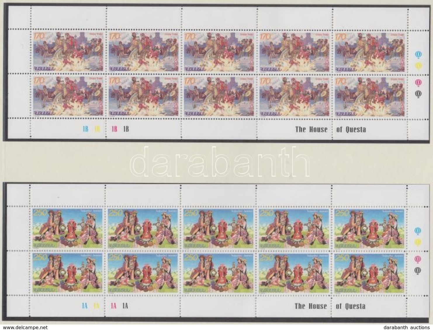 ** 1998 Europa CEPT Kisív Sor / Mi 335-336 Minisheets - Otros & Sin Clasificación