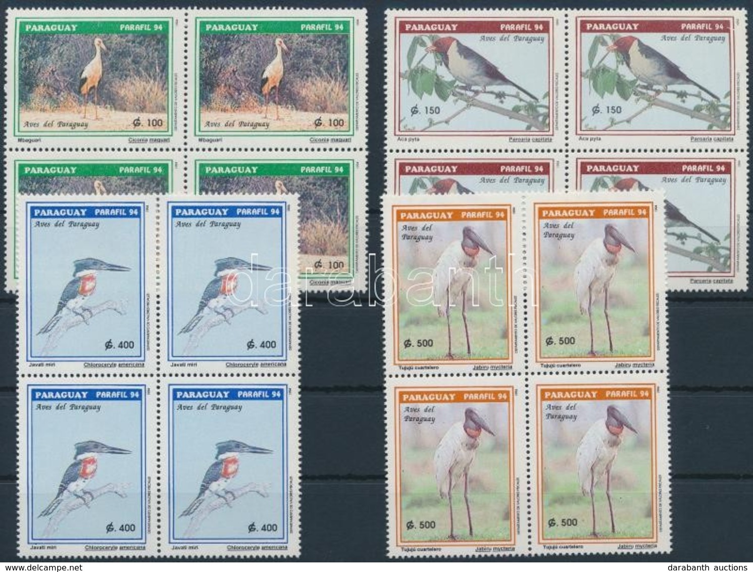 ** 1994 Madarak Sor Négyestömbök,
Birds Set Blocks Of 4
Mi 4671-4674 - Andere & Zonder Classificatie