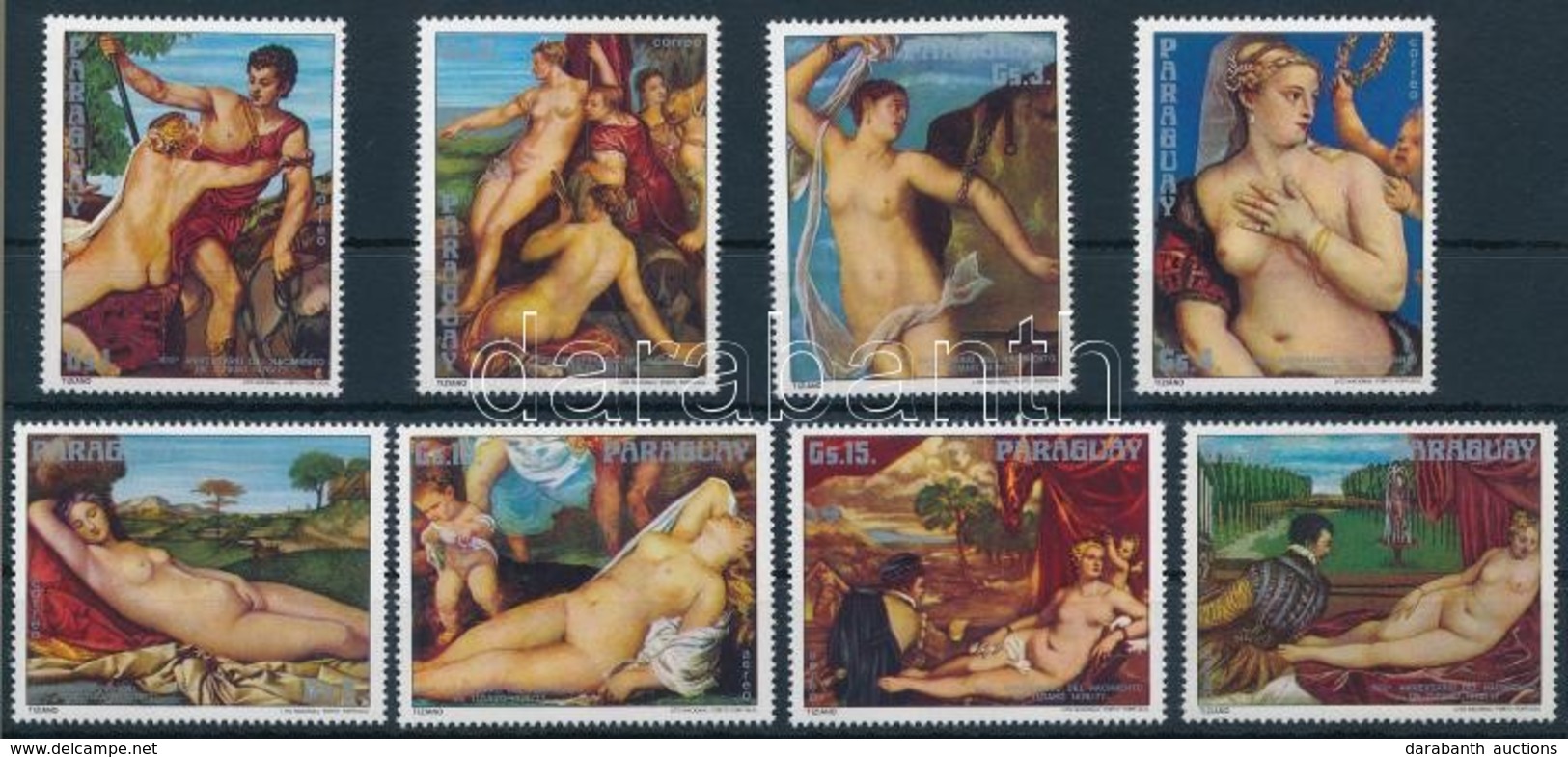 ** 1976 Tiziano Sor,
Titian Set
Mi 2874-2881 - Andere & Zonder Classificatie