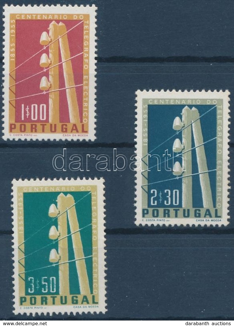 ** 1955 100 éves A Távirászat Sor Mi 844-846 - Andere & Zonder Classificatie