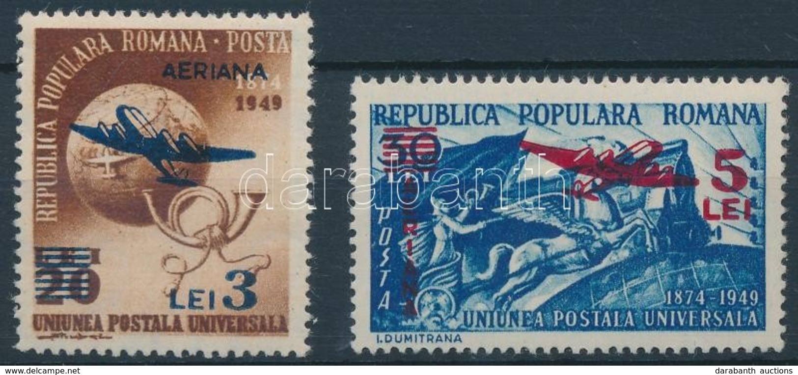 ** 1952 UPU Sor Felülnyomással Mi 1365-1366 - Other & Unclassified