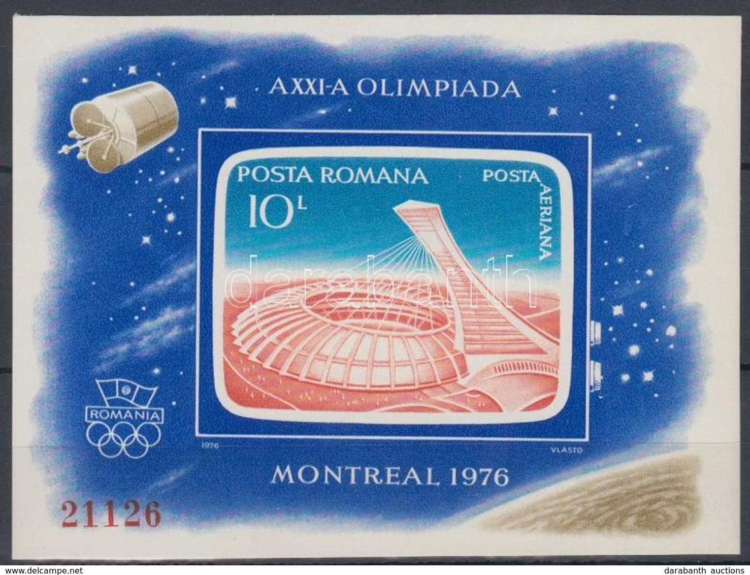 ** 1976 Montreali Nyári Olimpia Blokk Mi 136 - Autres & Non Classés