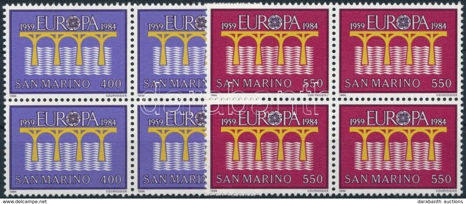 ** 1984 Europa CEPT Sor Négyestömbökben,
Europa CEPT Set In Blocks Of 4
Mi 1294-1295 - Otros & Sin Clasificación