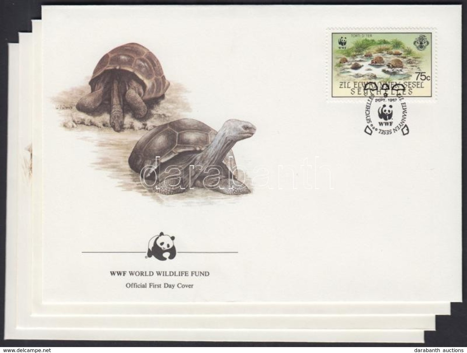 1987 WWF Teknősök Sor Mi 137-140 4 Db FDC-n - Other & Unclassified