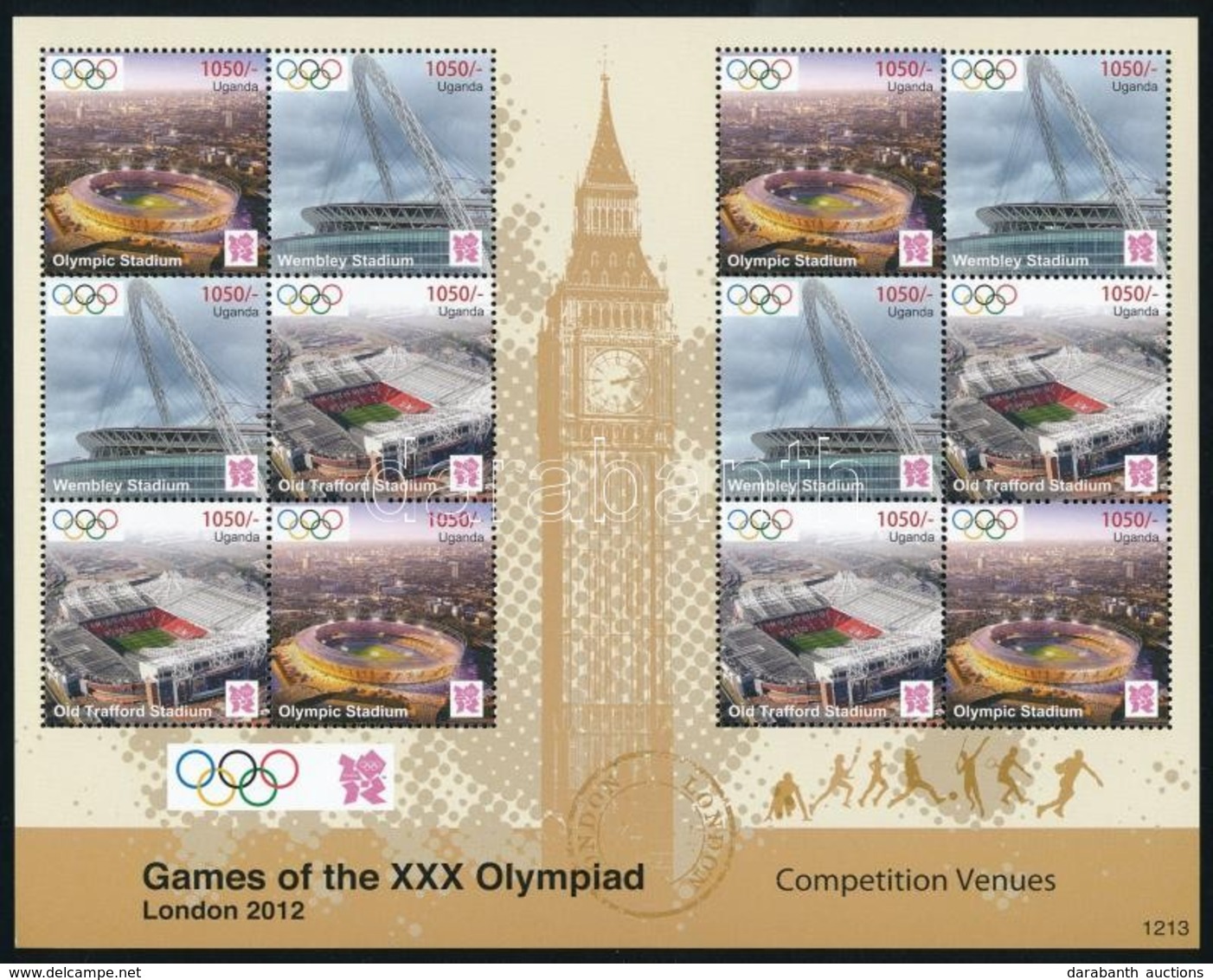 ** 2012 Nyári Olimpia: London 2 Db Kisív Mi 2869-2872 - Otros & Sin Clasificación