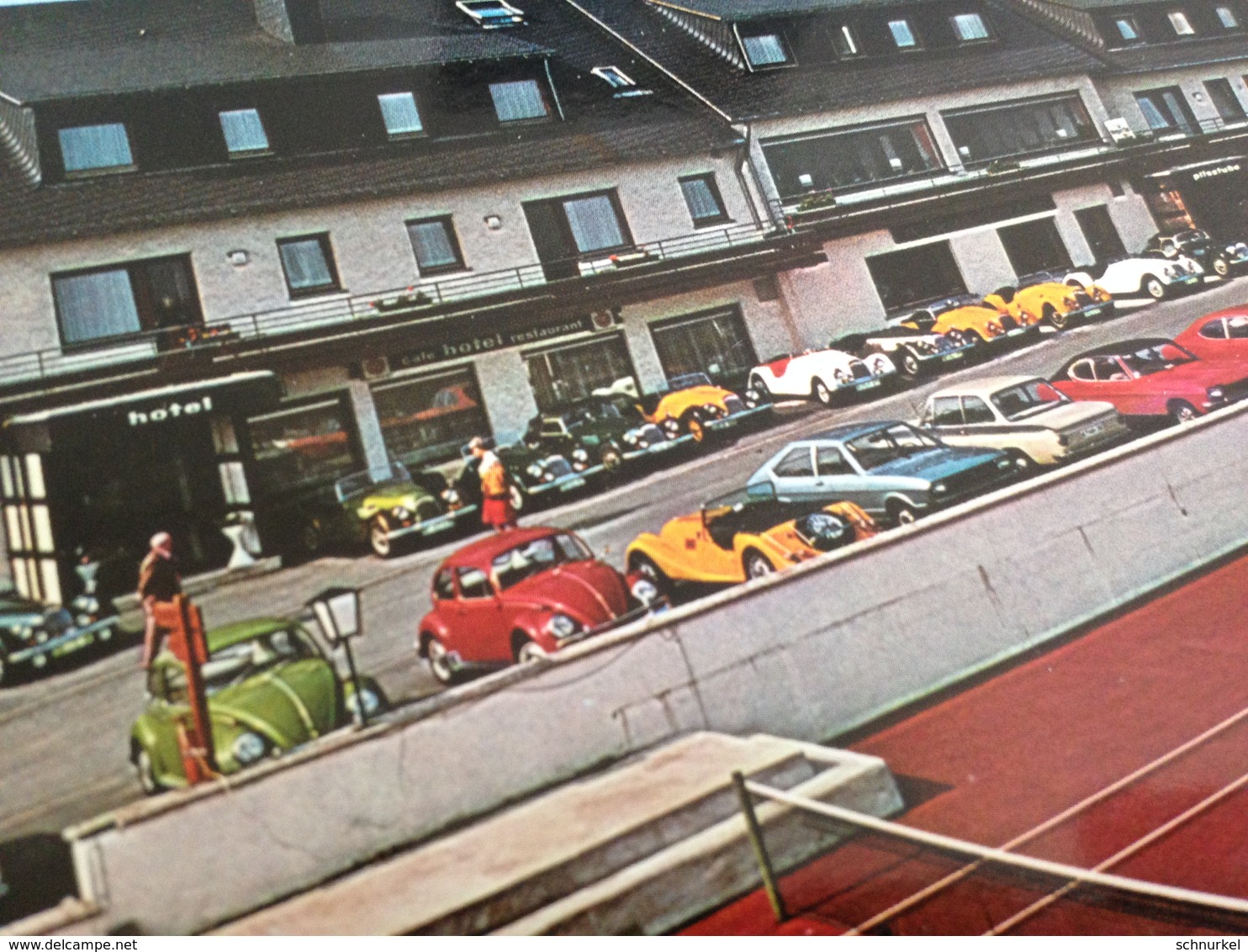 BUNTE OLDTIMER-PARADE - KUR- + SPORTHOTEL KIRCHMEIER - WINTERBERG-ALTASTENBERG - 1970er - Sonstige & Ohne Zuordnung