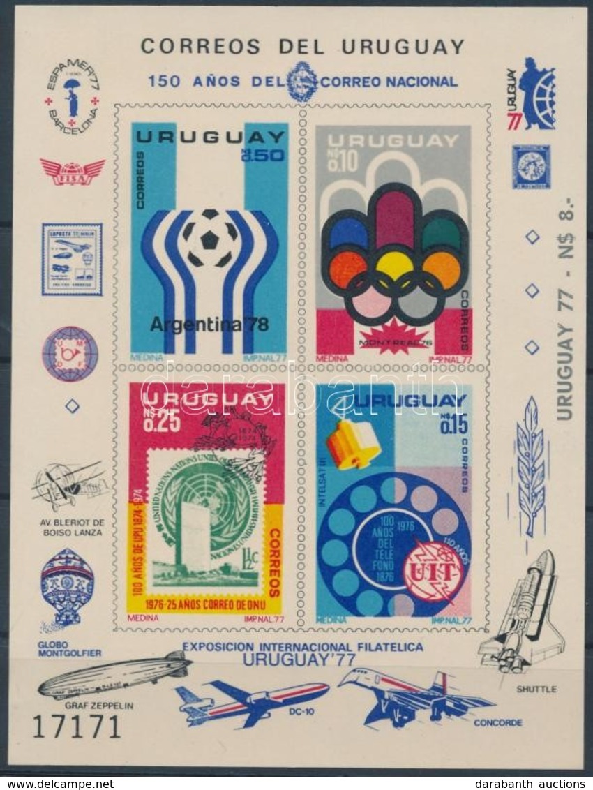 ** 1976 UPU, Olimpia, Labdarúgó Vb, VIT Sor Mi 1402-1405 Vágott Blokkformában - Otros & Sin Clasificación