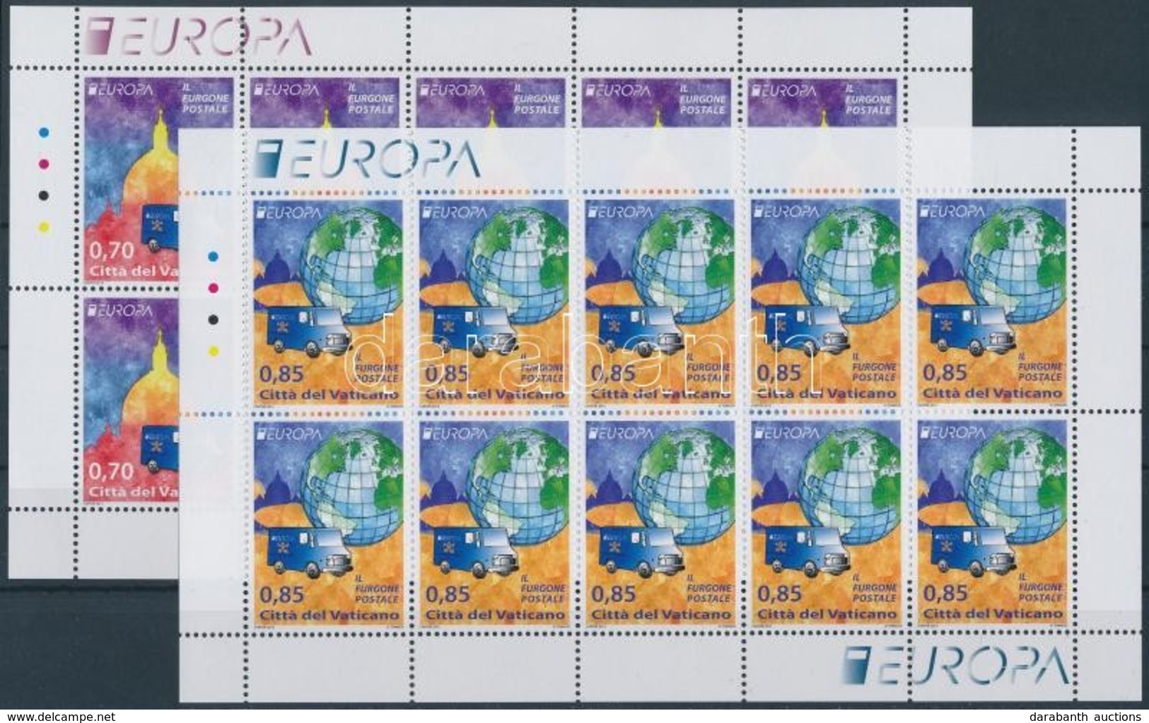 ** 2013 Europa CEPT Postai Járművek Kisívpár Mi 1772-1773 - Sonstige & Ohne Zuordnung