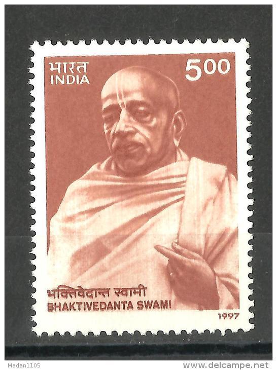 INDIA, 1997,  Birth Centenary Of Bhaktivedanta Swami, Social Reformer,  MNH, (**) - Unused Stamps