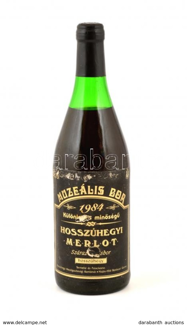 1984 Hosszúhegyi Merlot Bontatlan Palack Vörösbor - Otros & Sin Clasificación