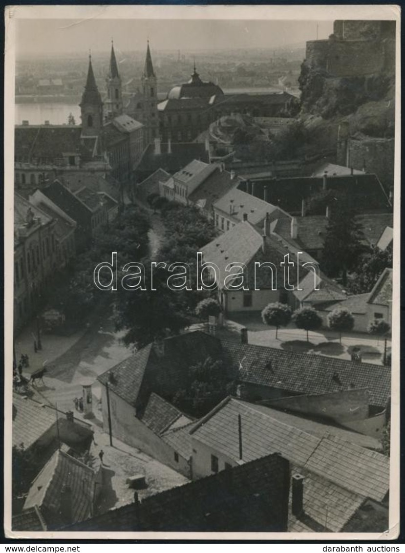 Cca 1950 Esztergom, Jelzés Nélküli Vintage Fotó Réti Pál (1918-1989) Budapesti Fotóművész Hagyatékából,  Sarkain Törésny - Andere & Zonder Classificatie