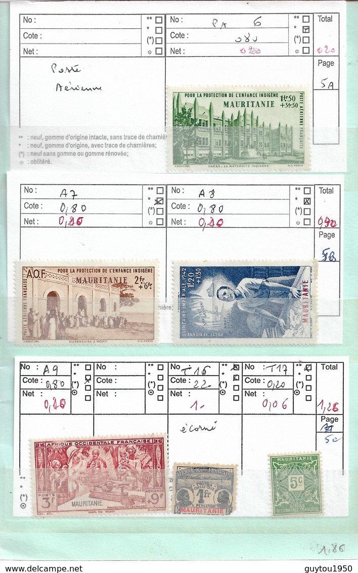 carnet a choix mauritanie neuf et oblitéré yt 2006