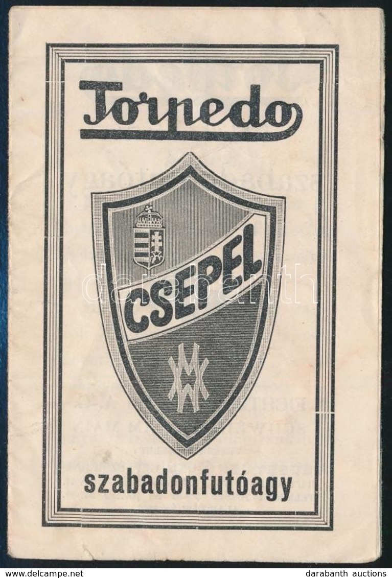 WM Csepel Torpedo Kerékpár Szabadonfutóagy Képes Leporelló Prospektus, 11p - Reclame