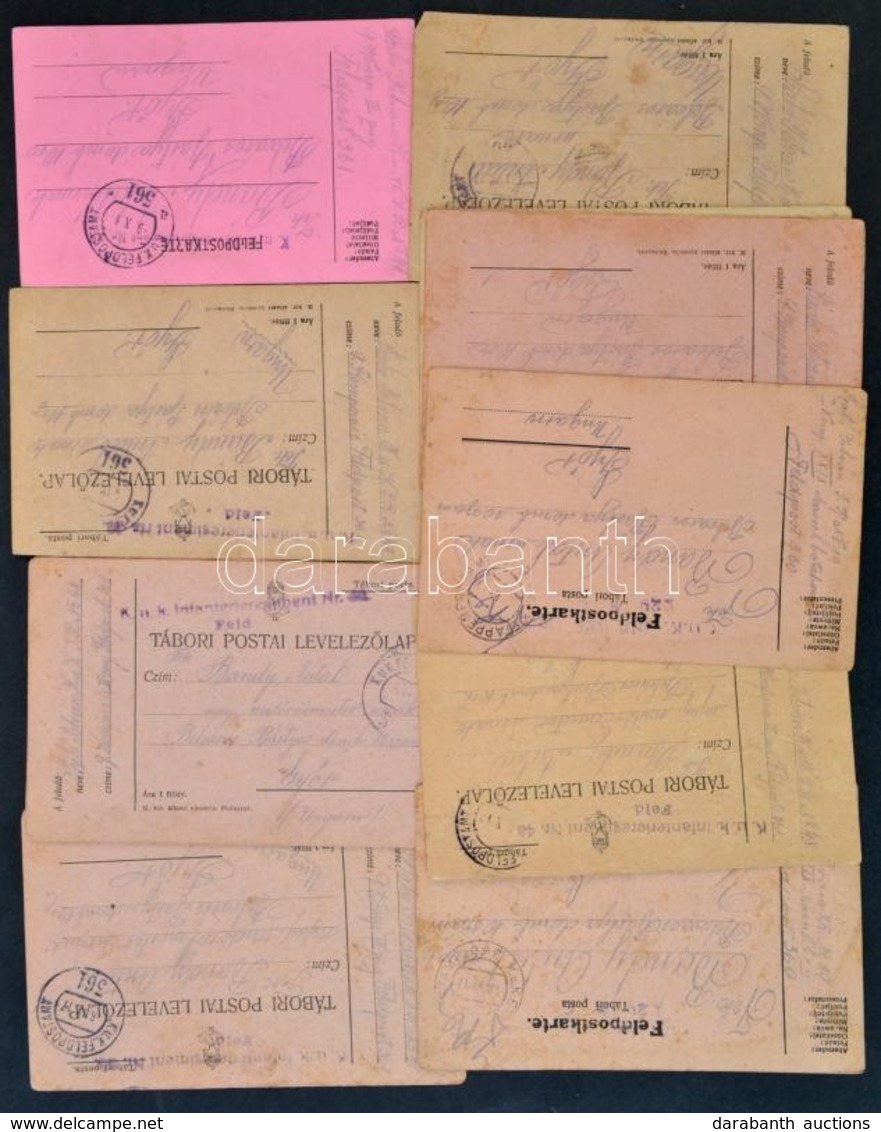 1917 Tábori Postai Levelezőlapok, 13 Db, K.u.k. Infanterieregiment Nr. 48 Bélyegzésekkel. - Andere & Zonder Classificatie