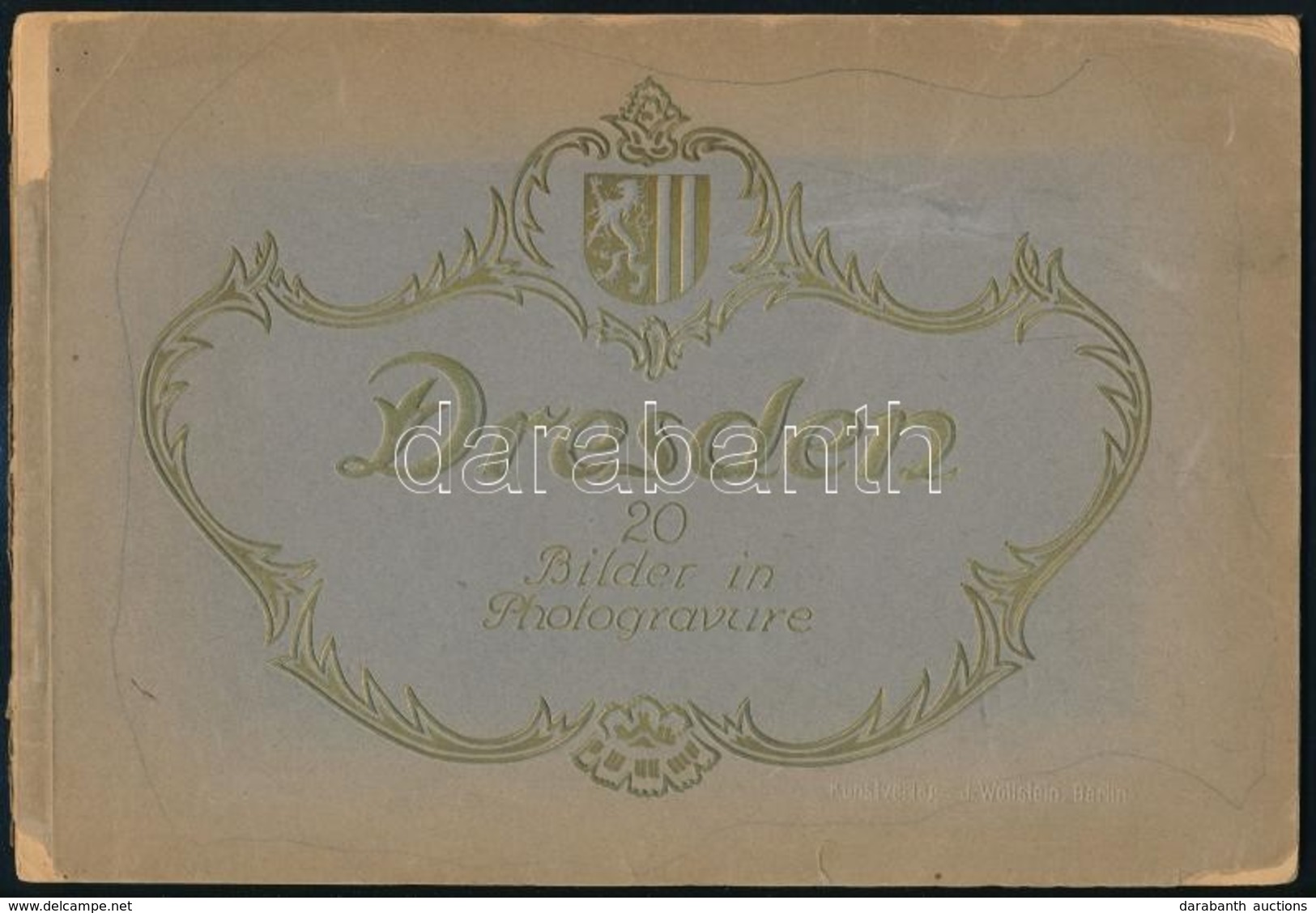 Cca 1910 Dresden 20 Fénnyomatú Képet Tartalmazó Füzet. Sérült Papírbporóval - Unclassified
