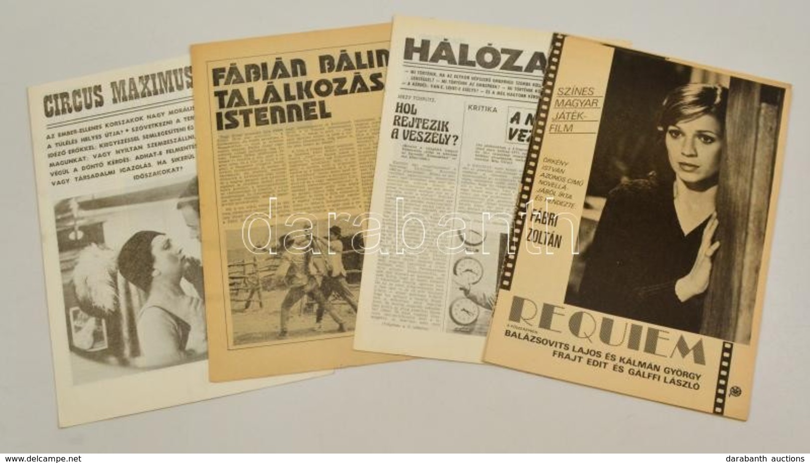 Cca 1970 5 Db Filmes újság és Nyomtatvány - Sin Clasificación