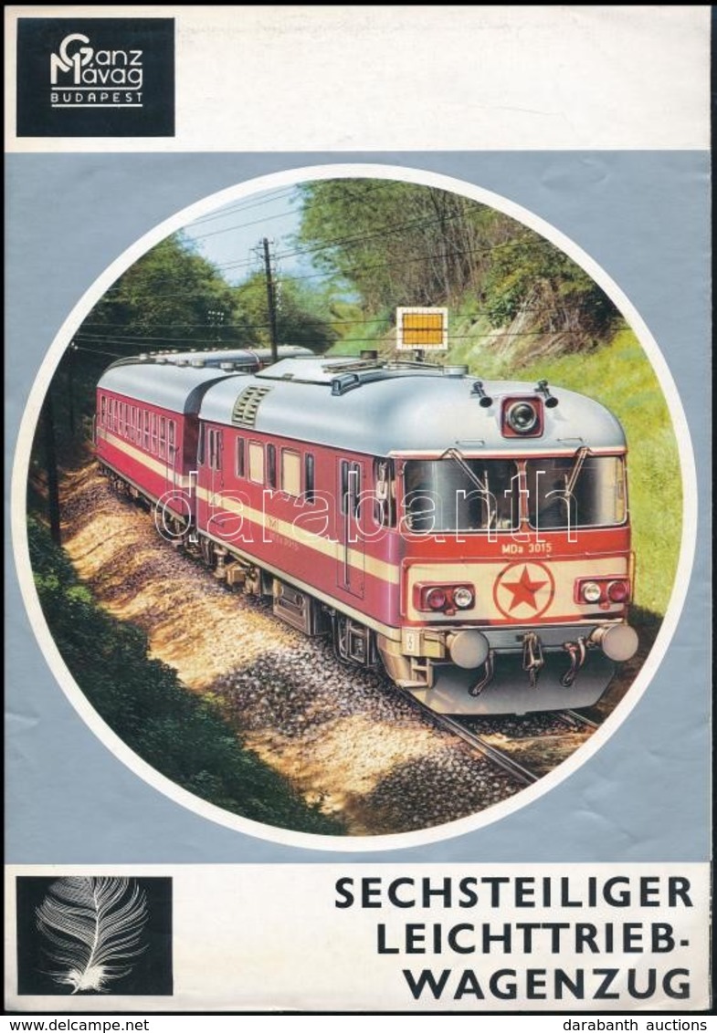 Cca 1980 Ganz-MÁVAG Mozdony, Vagon és Gépgyár Személyszállító Vonatszerelvény Prospektusa Leporello  / Locomotive Bookle - Sin Clasificación