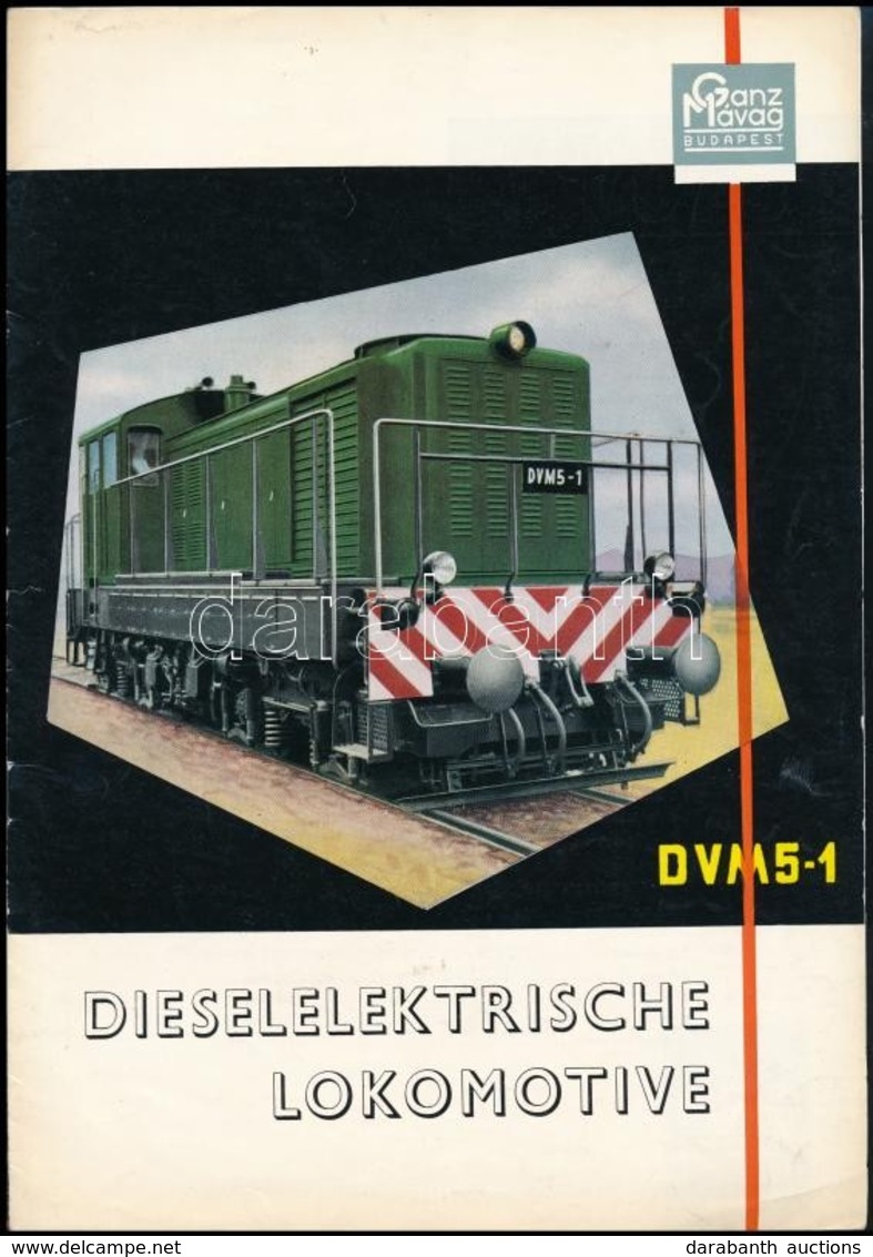 Cca 1970 Ganz-MÁVAG Mozdony, Vagon és Gépgyár DVM5-1 Mozdony Prospektusa 14p  / Locomotive Booklet - Sin Clasificación