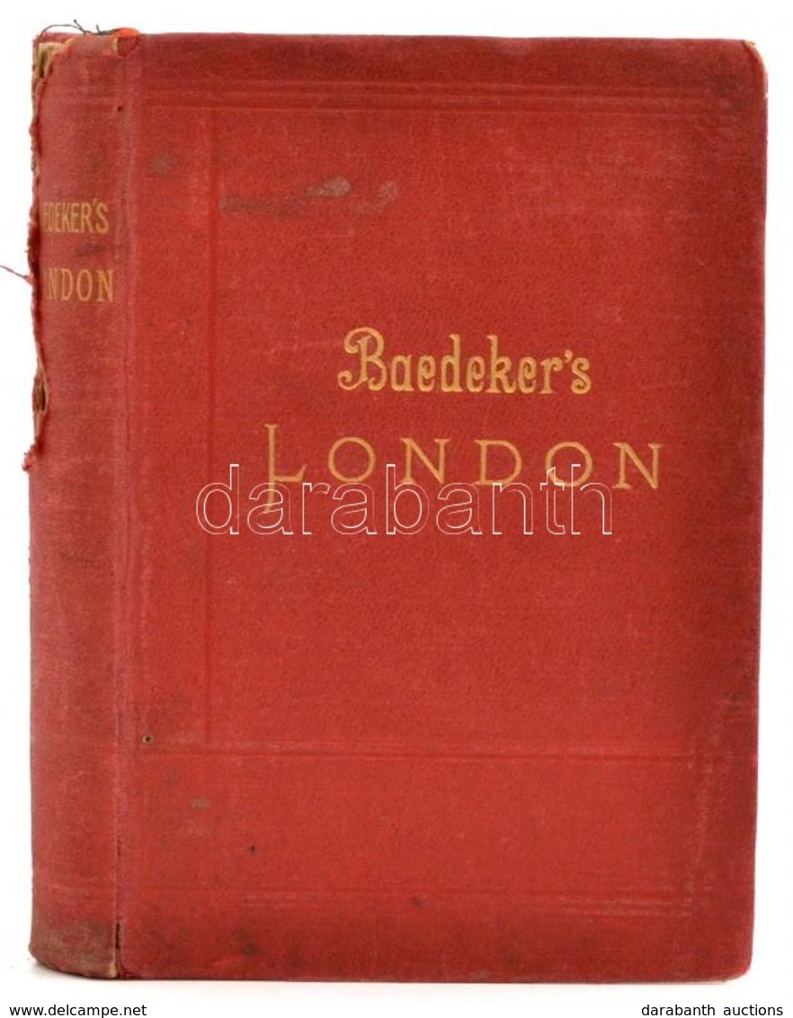 Karl Baedeker: London Und Umgebung. Leipzig, 1905, Karl Baedeker. Német Nyelven. Kiadói Aranyozott Egészvászon Sorozatkö - Non Classés