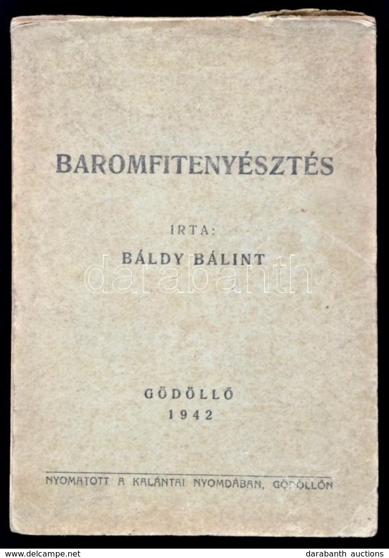 Báldy Bálint: Baromfitenyésztés. Gödöllő, 1942. Kalántai Nyomda. 48p. Jegyzetfüzet Formátum. - Sin Clasificación