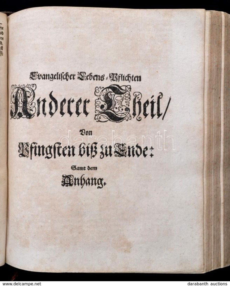 Spener, Philipp Jakob: Die Evangelische Lebens-Pflichten : In Einem Jahrgang Der Predigten Bey Den Sonn- Und Fest-täglic - Sin Clasificación