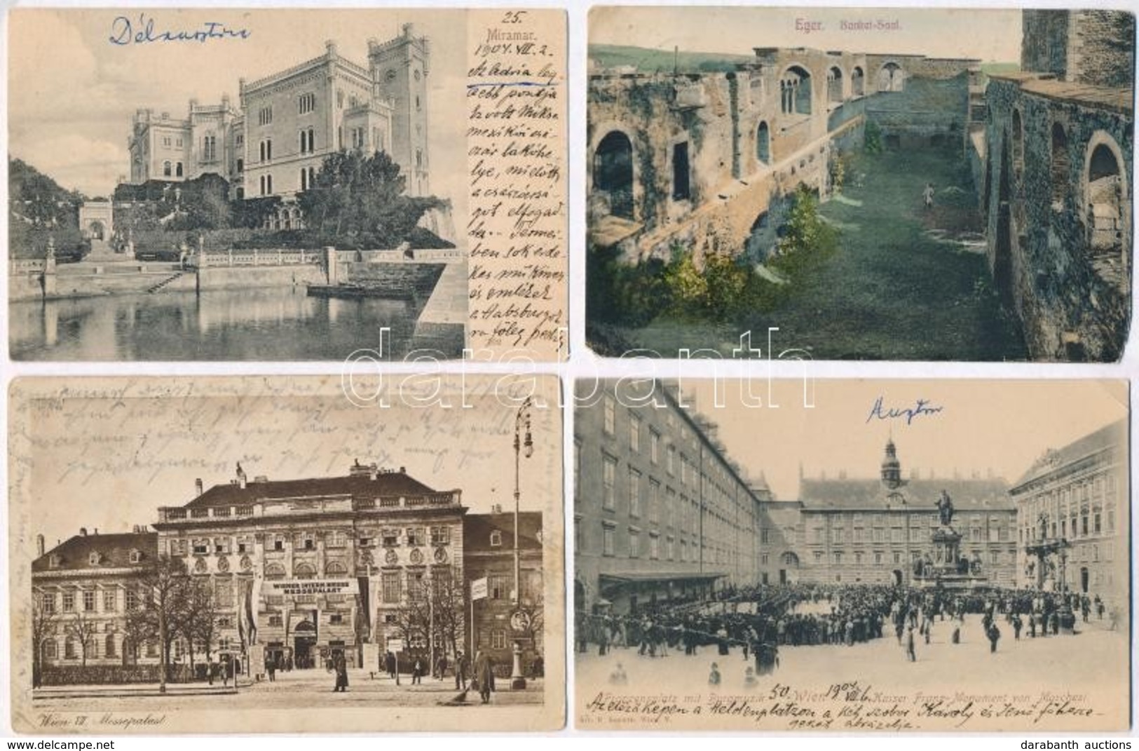 ** * 40 Db RÉGI Külföldi Városképes Lap / 40 Pre-1945 European Town-view Postcards - Non Classés