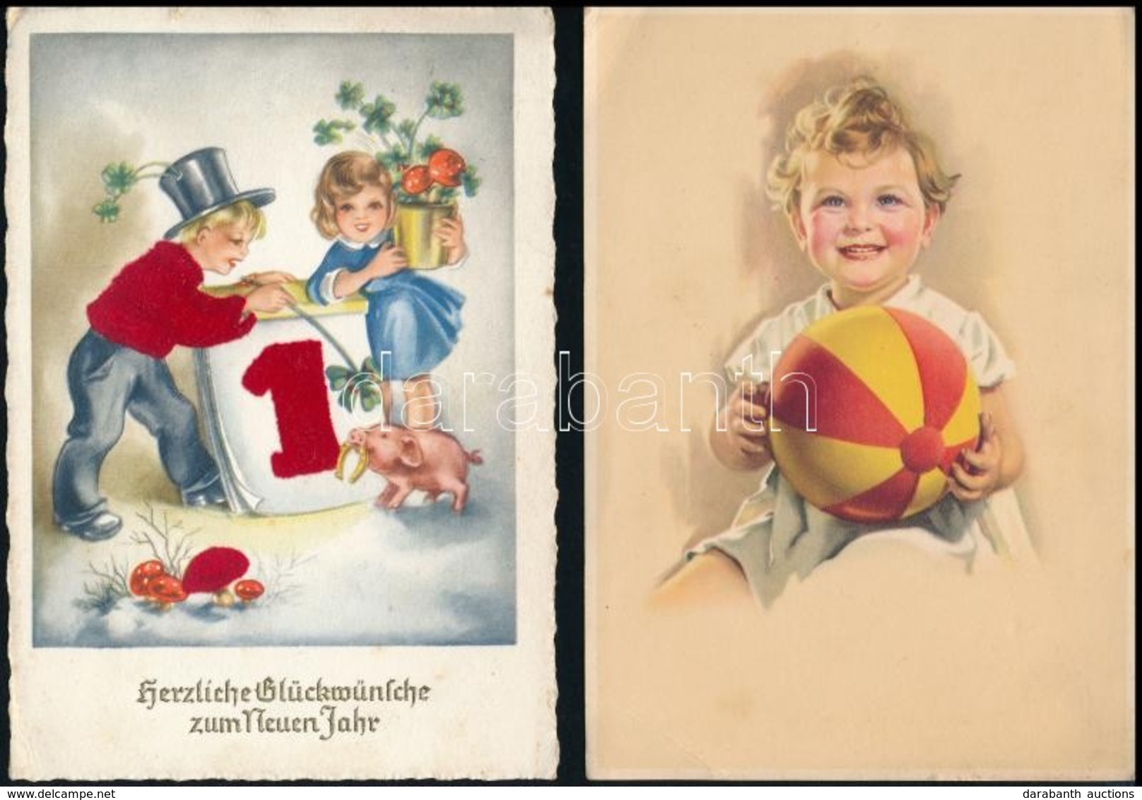 ** * 31 Db RÉGI Motívum Képeslap, Vegyes Minőség: üdvözlő, Művész, Gyerek, Folklór / 31 Pre-1945 Motive Postcards, Mixed - Non Classés