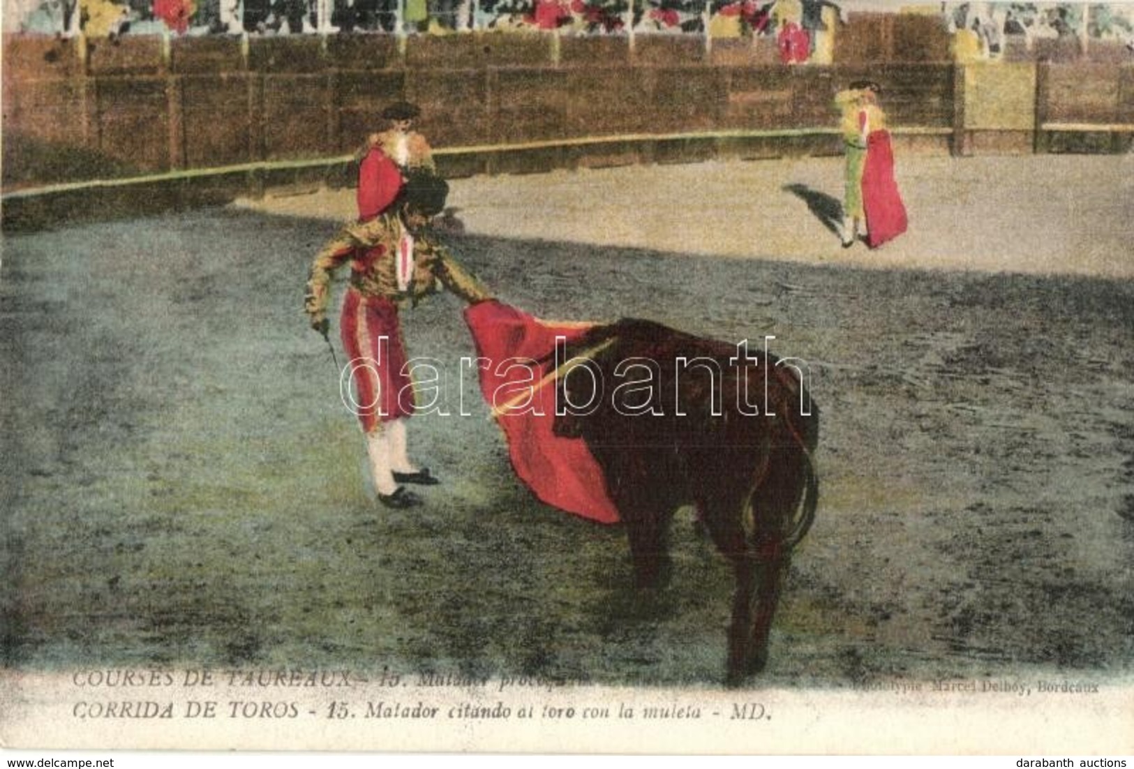 ** * 6 Db Főleg Régi Bikaviadalos Motívumlap, Ebből 2 Modern / 6 Mainly Pre-1945 Bullfight Motive Cards, Among Them 2 Mo - Unclassified