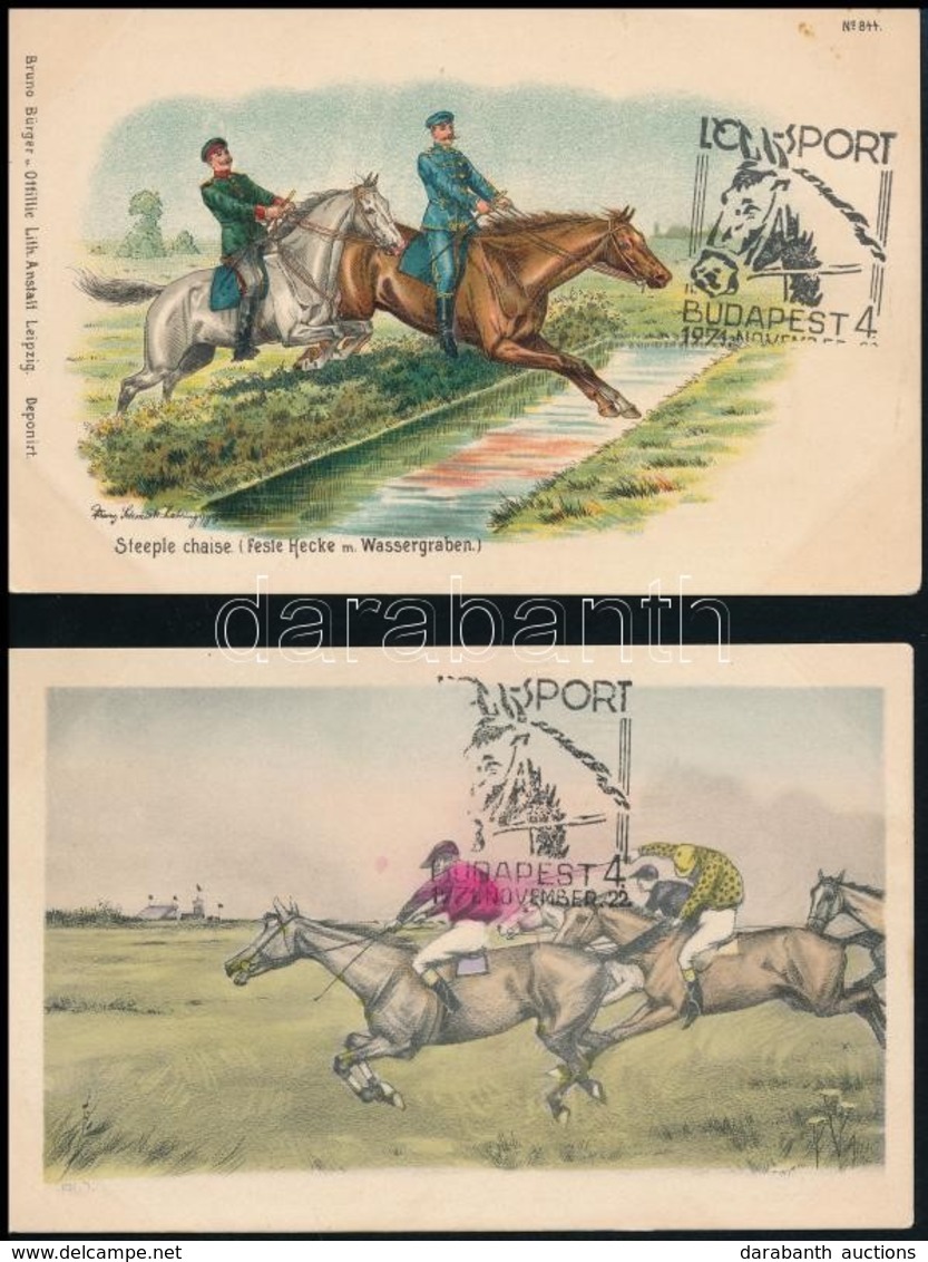 ** 4 Db RÉGI Használatlan Ló Témájú Motívumlap / 4 Unused Pre-1945 Horse Themed Motive Postcards - Non Classés