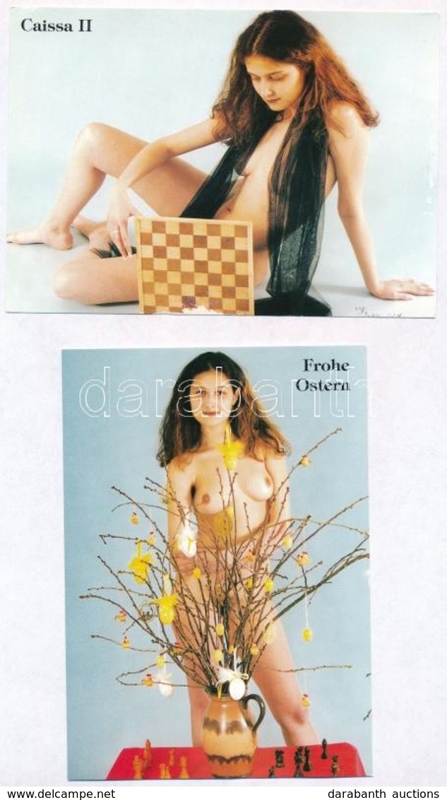 * 5 Db MODERN Erotikus Sakk Képeslap / 5 Modern Erotic Chess Motive Postcards - Unclassified