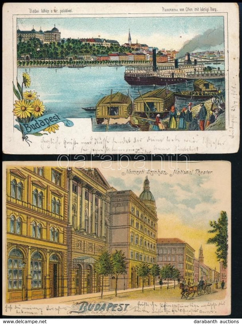 ** * Budapest - 11 Régi Képeslap, Sok Litho, Vegyes Minőség / 11 Pre-1945 Postcards With Lithos, Mixed Quality - Unclassified