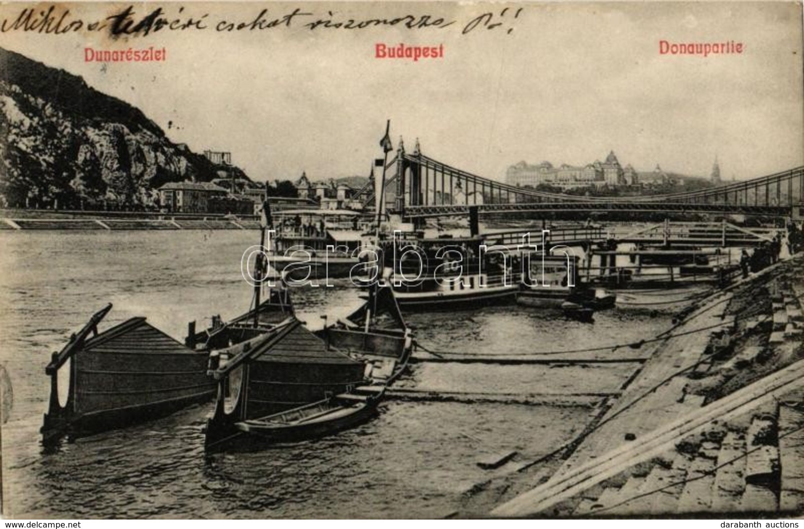* Budapest - 2 Db Régi Képeslap / 2 Pre-1945 Postcards - Unclassified