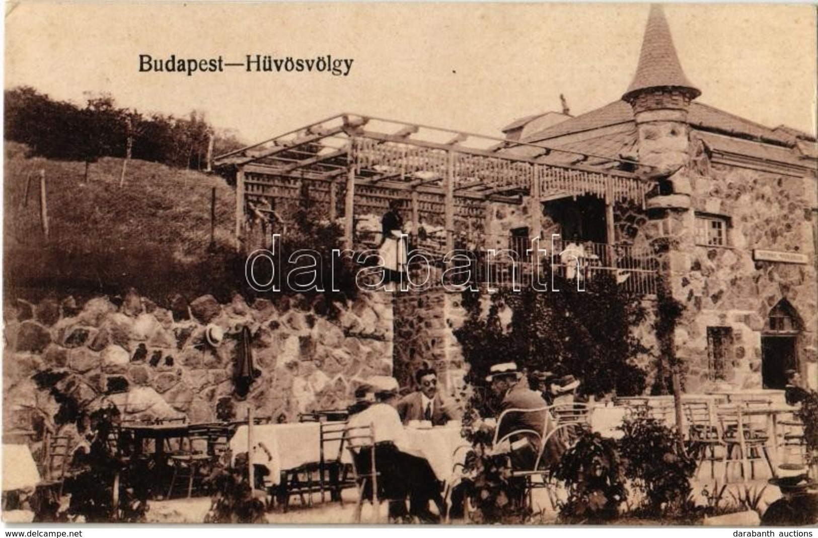 ** Budapest II. Hűvösvölgy - 3 Db Régi Ugyanolyan Képeslap / 3 Pre-1945 Postcards Of The Same - Unclassified