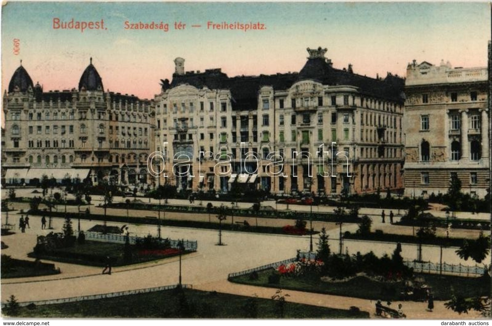 T2 1907 Budapest V. Szabadság Tér, City Kávéház. Taussig A. - Unclassified