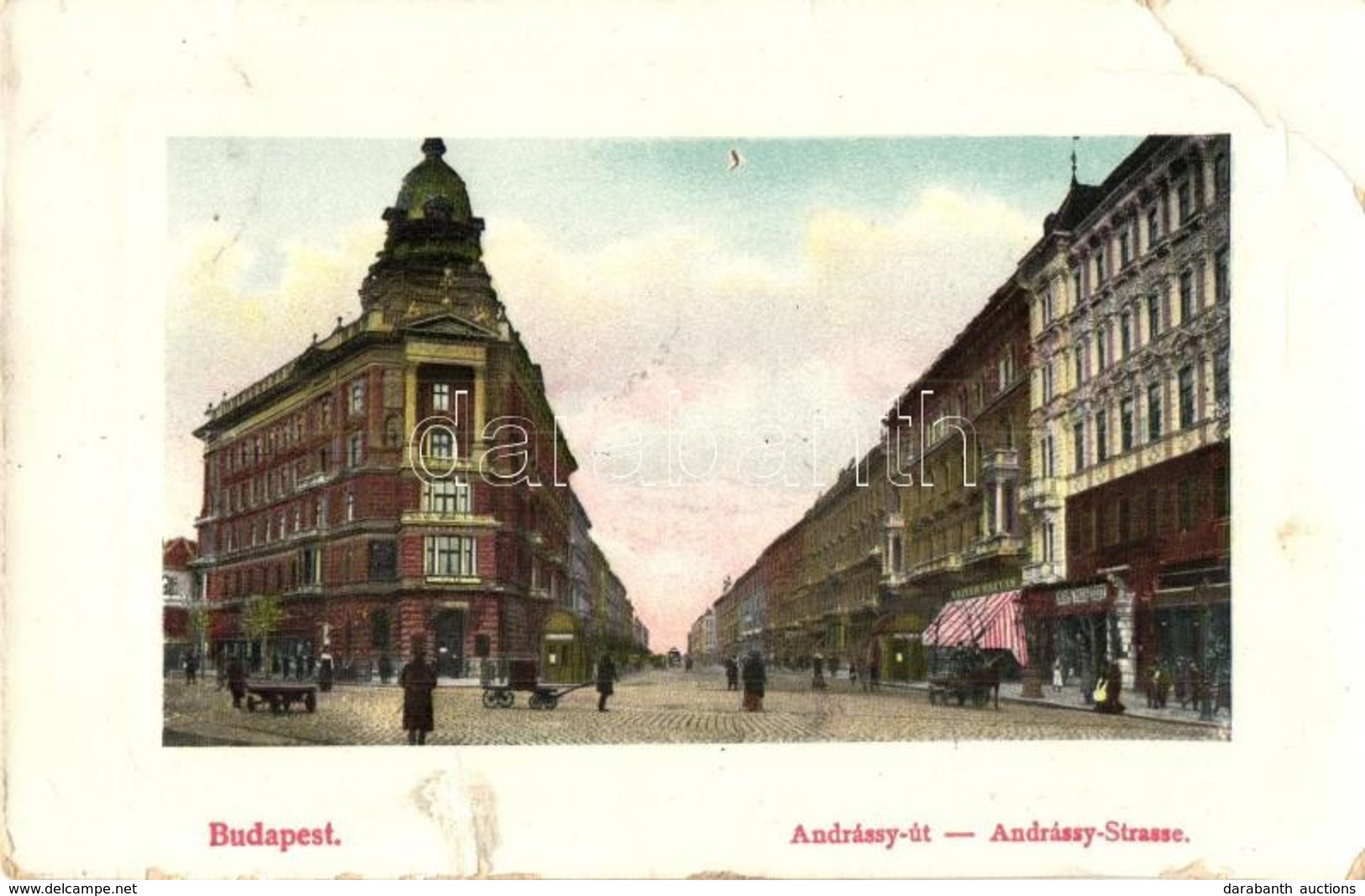 T3 1910 Budapest VI. Andrássy út, Weiner Mátyás üzlete (EB) - Unclassified