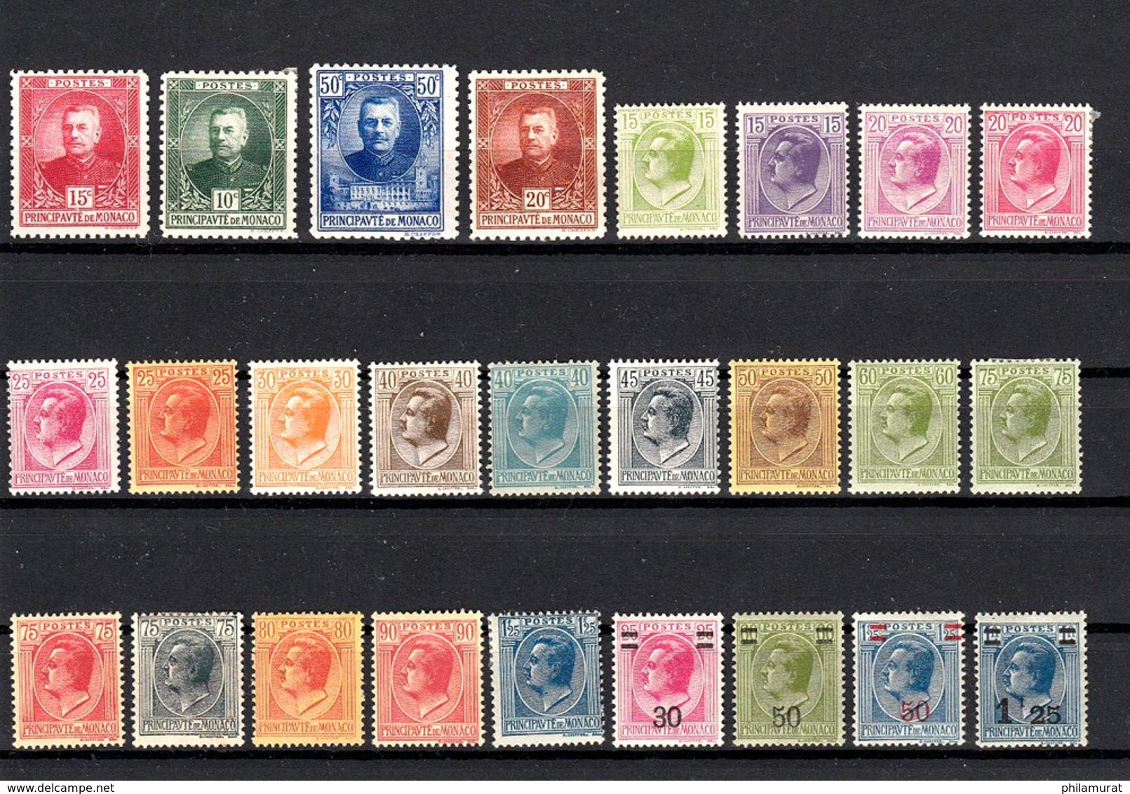 Monaco 1900/1980 - Neufs ** Sans Charnière Important Lot Timbres FORTE COTE - Collections, Lots & Séries