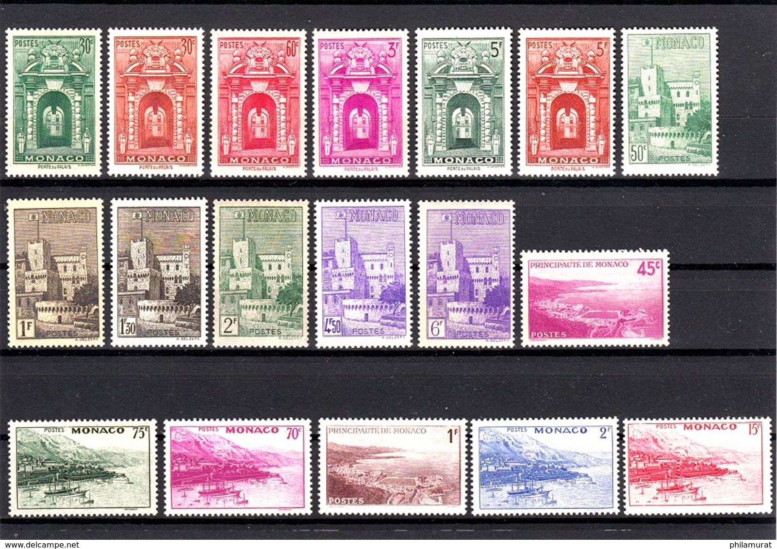 Monaco 1900/1980 - Neufs ** Sans Charnière Important Lot Timbres FORTE COTE - Collections, Lots & Séries