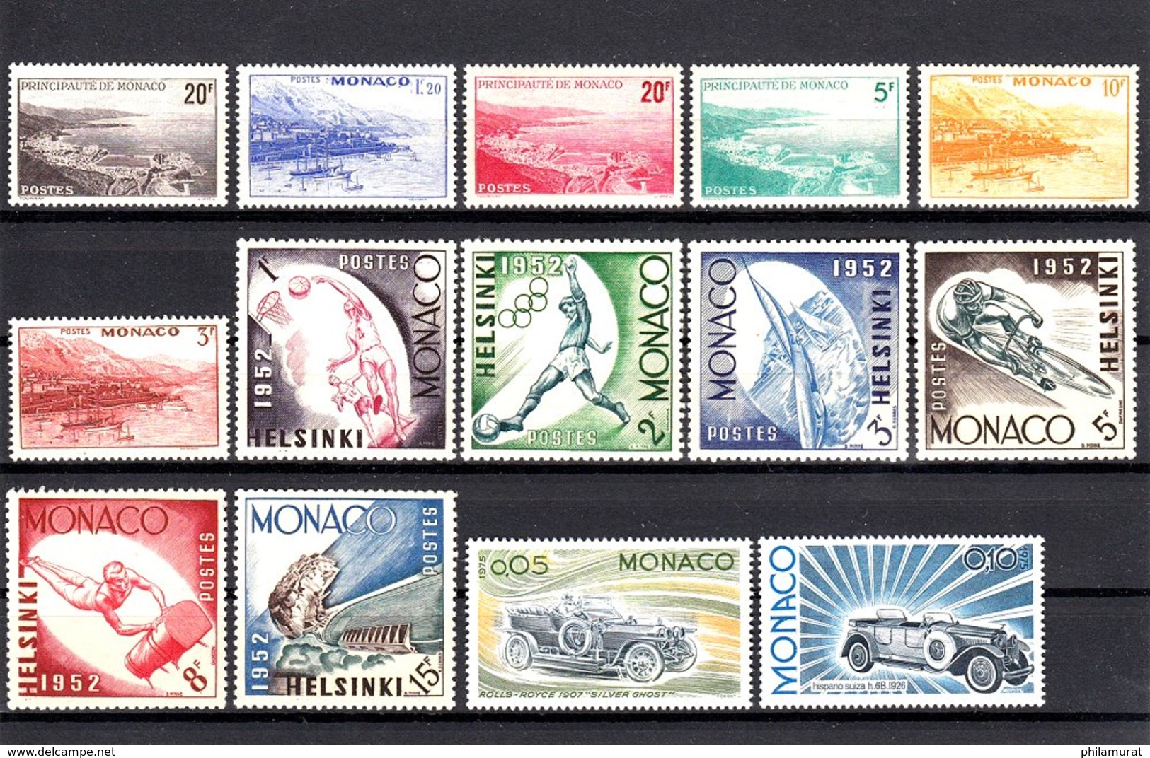 Monaco 1900/1980 - neufs ** sans charnière important lot timbres FORTE COTE