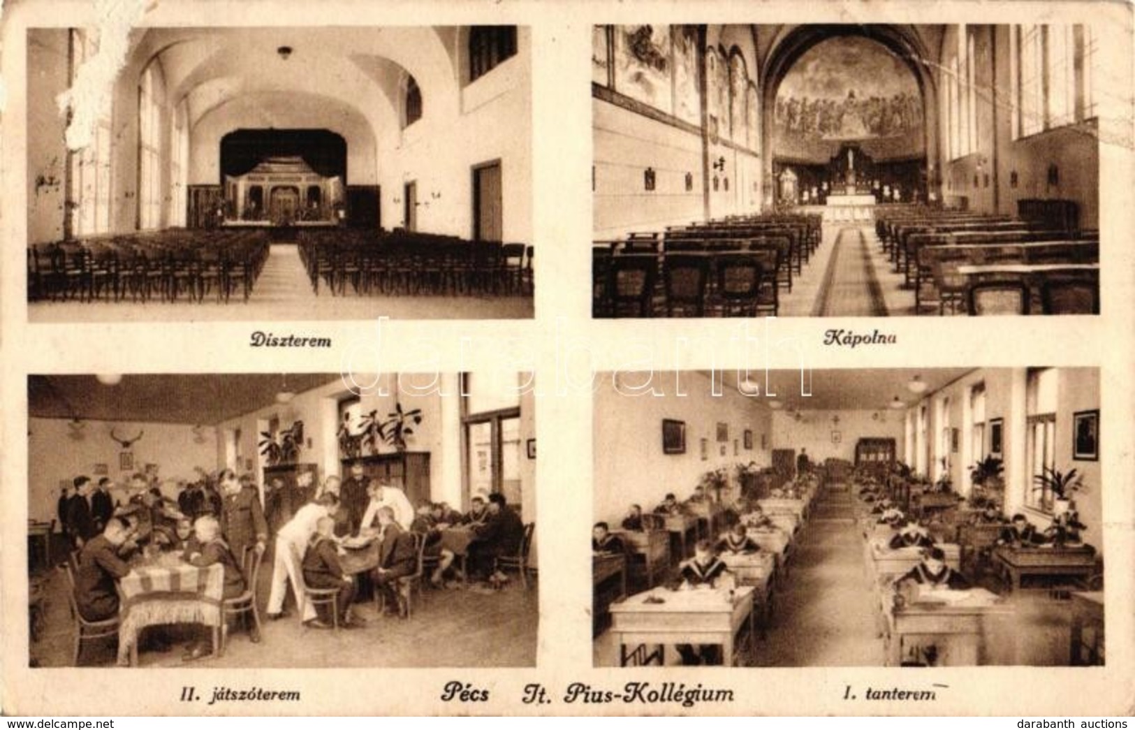 T3 Pécs, Szent Pius Kollégium, Kápolna, Díszterem, Játszóterem, Tanterem (EB) - Unclassified