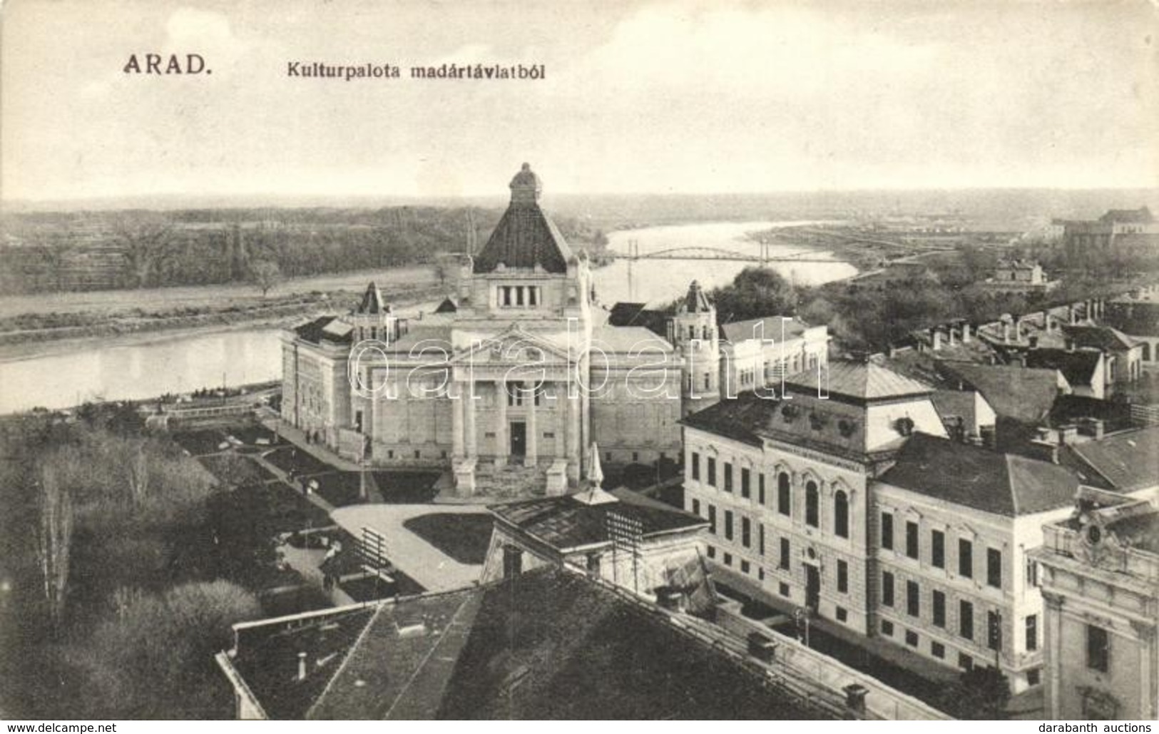 * T2 Arad, Kultúrpalota, Felső Kereskedelmi Iskola; Kiadja Kerpel Izsó / Cultural Palace, School - Sin Clasificación