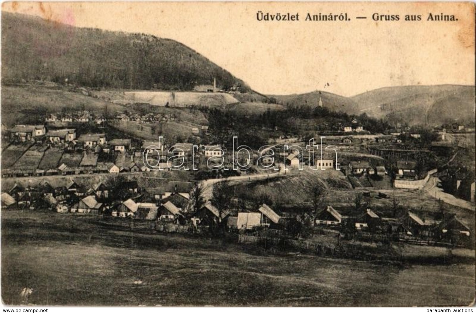 T2/T3 1908 Stájerlakanina, Stájerlak, Steierdorf, Anina;  Látkép. Kiadja Hollschütz F. / General View (fl) - Zonder Classificatie