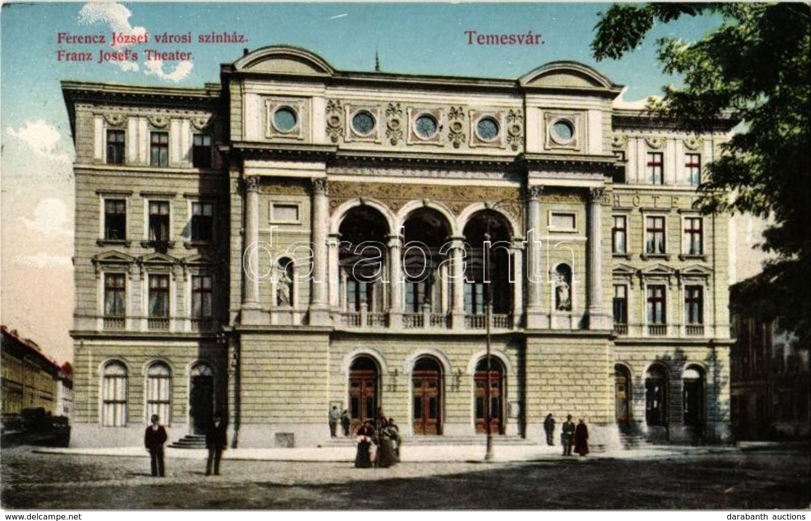 T2 1911 Temesvár, Timisoara; Ferenc József Városi Színház. Moravetz Testvérek Kiadása / Theatre - Sin Clasificación