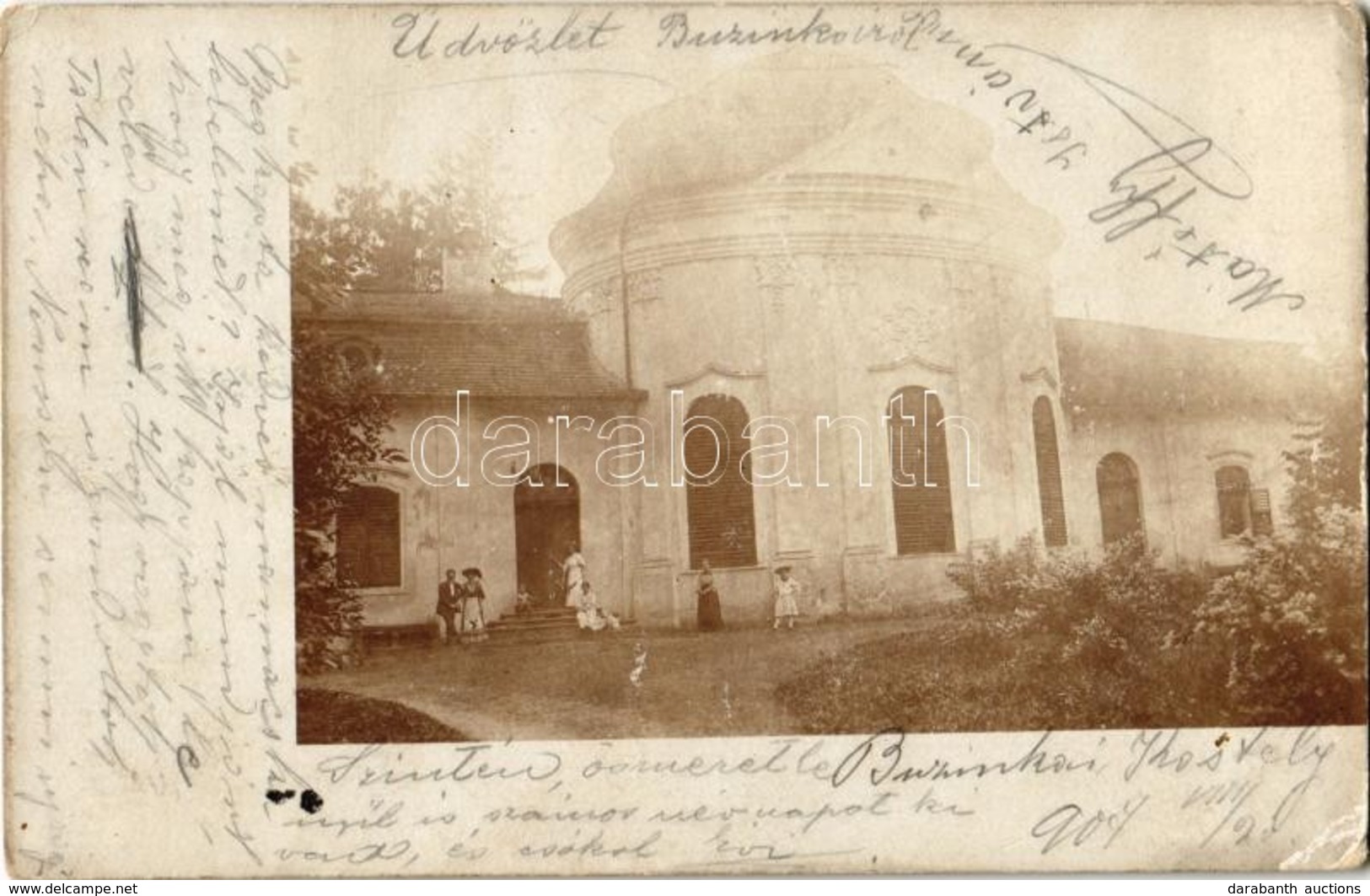 T2/T3 1907 Buzinka, Saca (Kassa, Kosice); Semsey Kastély / Castle. Photo (fl) - Zonder Classificatie