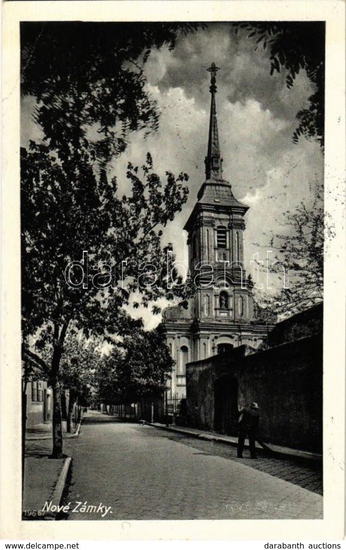 T2/T3 Érsekújvár, Nové Zámky; Utca, Templom / Church, Street + '1938 Érsekújvár Visszatért' So. Stpl  (EK) - Zonder Classificatie